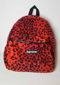 RARE Supreme Fuzzy Leopard Backpack 