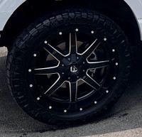 22” Fuel Maverick Rims w/ Nitto Ridge Grappler Tires 