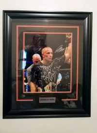 Georges St-Pierre Autographed & Professionally Framed Photo