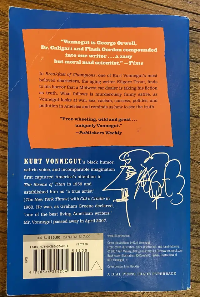 Breakfast of Champions by Kurt Vonnegut  in Fiction in Mississauga / Peel Region - Image 3