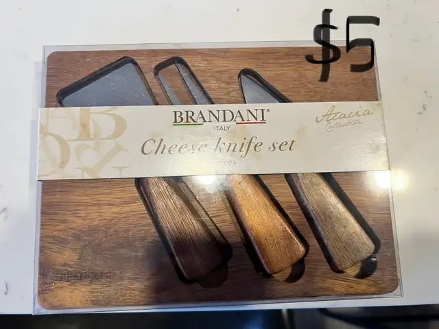 2 NEW CHEESE BOARD SETS 