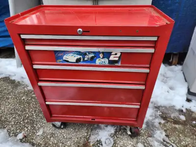 Benchmark 5 Drawers Toolbox Rolling Tool Cart, View more