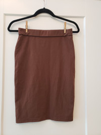 Forever 21 Brown Women's Size Medium Elastic Skirt
