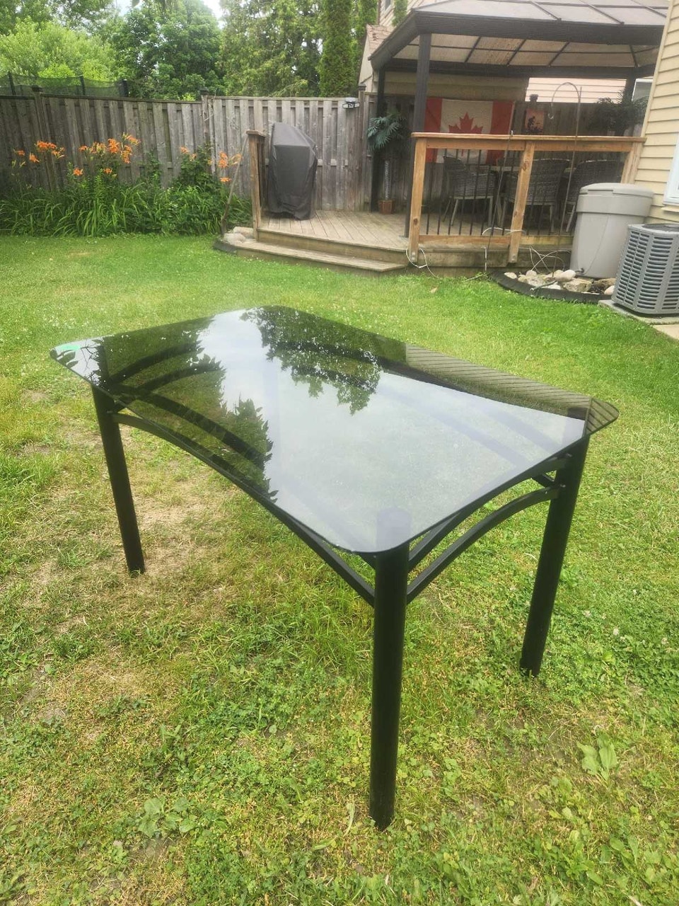 Smoked Glass dining table $ 30 | Dining Tables & Sets | Brantford ...