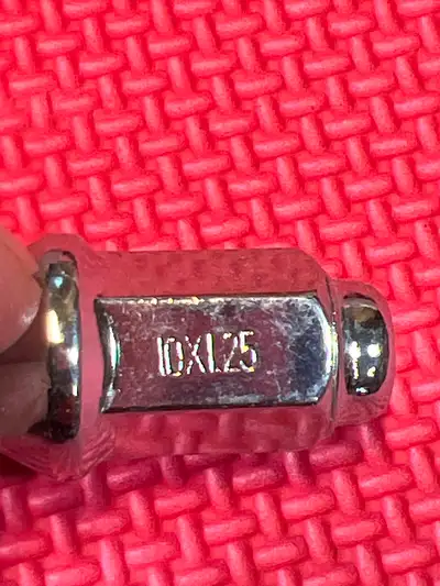 All vehicles Stud size 10mmx1.25 14mm outside hex socket Cap Bolts Chrome Lug Nuts $5. each 1 $65. f...