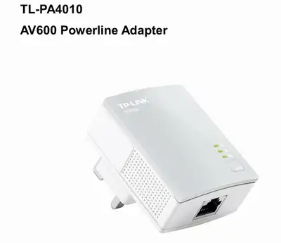 AV 600 Powerline Adapter ,NEW, View more
