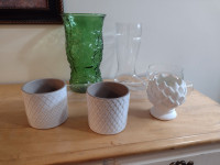 Vases, Planters, Glass Log
