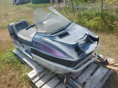 Selling my vintage 1980 Arctic Cat Panther snowmobile, a true classic with 2886 kilometers on the od...