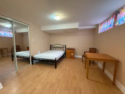Spacious Semi-Furnished Basement Bachelor
