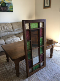 Stained Glass Window Frame Mirror