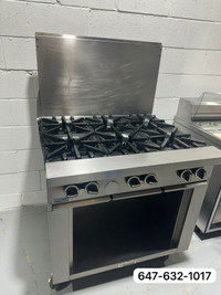 Commercial Gas Garland Six Burner with Cabinet