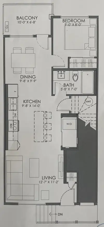 Bridgwater Open Concept Townhouse Style Condo