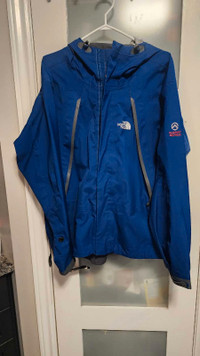 North Face Men's Large Blue summit series shell/rain jacket 