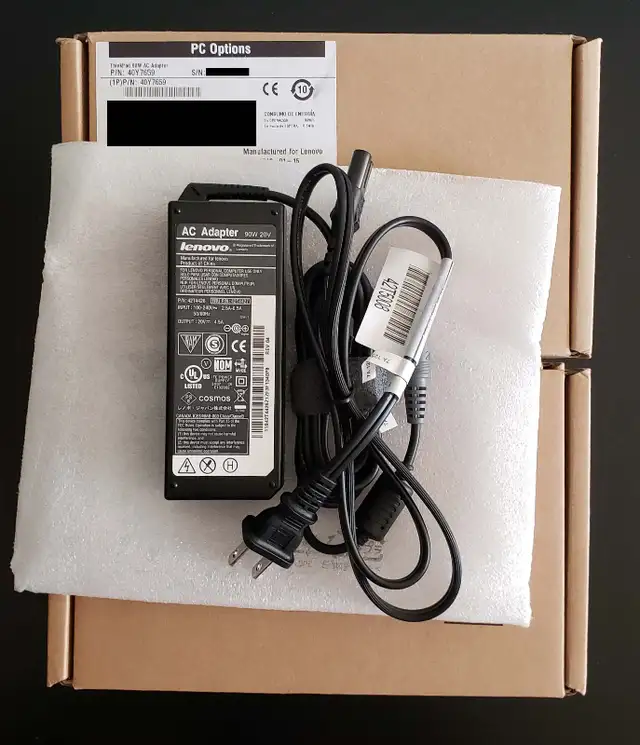 New Lenovo ThinkPad 90W AC Power Adapter (40Y7659) in Laptop Accessories in City of Toronto - Image 2
