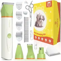 Dog  and Cat Grooming Kit Upgraded, Rechargeable Heavy Duty