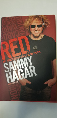 Sammy Hagar "Signed" RED My Uncensored Life in Rock