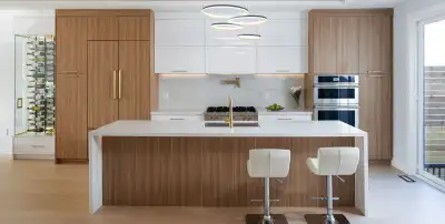 Custom kitchen cabinets, modern kitchen, thermofoil kitchen, View more