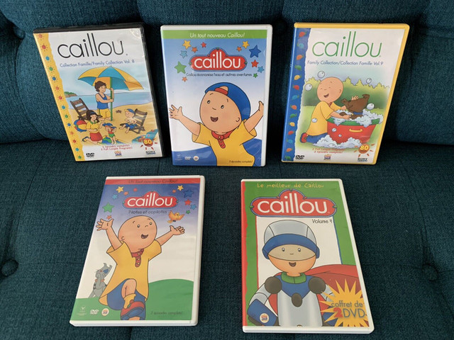 Lot 5 DVD de Caillou dans CD, DVD et Blu-ray  à Laval/Rive Nord