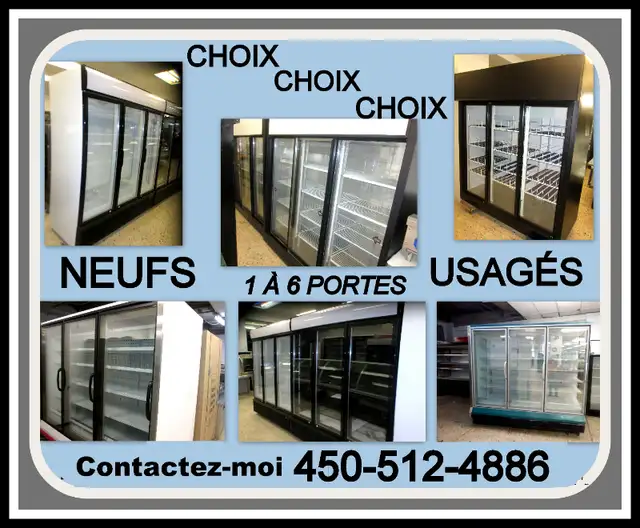FRIGO ET CONGÉLATEUR VITRÉ NEUF GARANTI 5 ans USAGE DISPO! in Other Business & Industrial in Longueuil / South Shore - Image 7