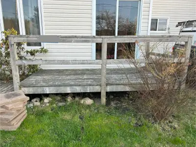 11’5”L  x 6’W x 4’9”H  Wooden Deck, View more