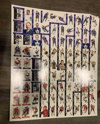 1956 Parkhurst hockey cards uncut sheet - the missing years