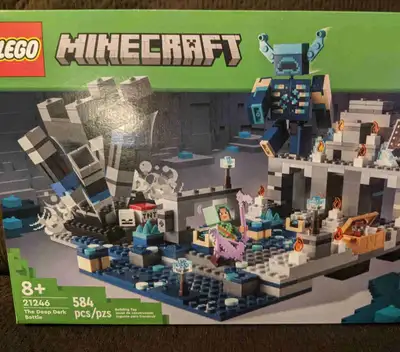 Brand New sealed Lego Minecraft 21246 The Deep Dark Battle 584 pieces ages 8+ See other ads for more...