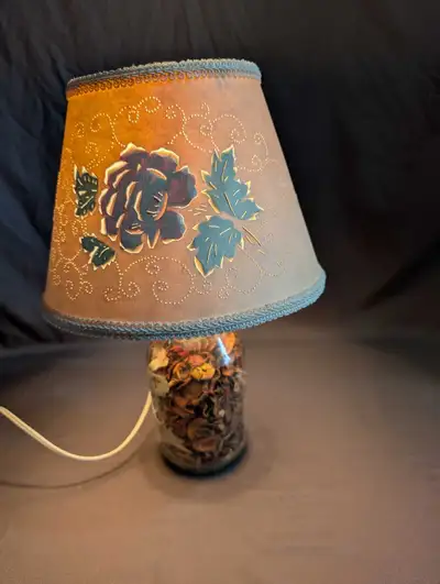 Lamp with Pierce Cut Lampshade, View more