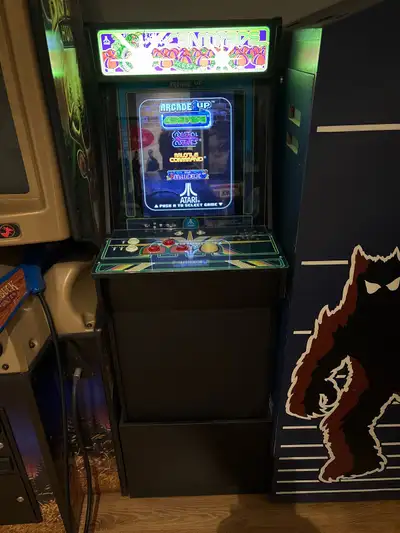 Very nice condition arcade one up 1up centipede arcade machine. Also, please crystal castles missile...