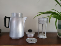 Swan B&S Aluminum Stovetop Coffee Percolator / Coffee Pot