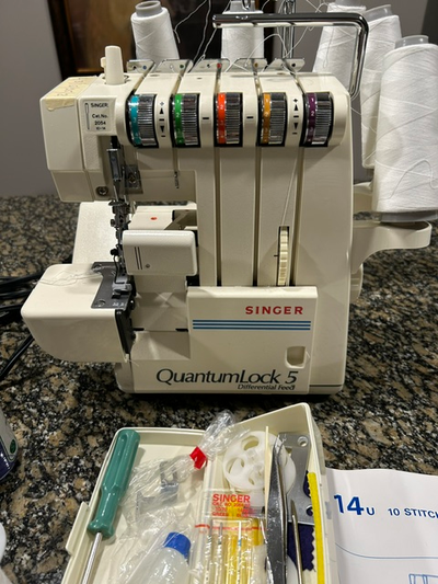 Singer Quantum Lock 5, 10 Stitch Overlock Machine, View more