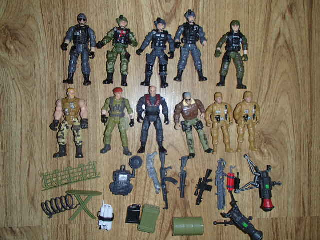 11 Action Figures Plus Accessories for sale in Toys & Games in Truro