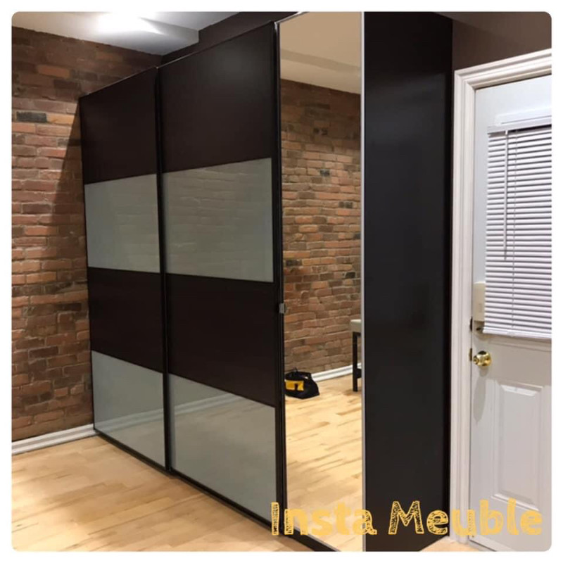 INSTALLATION ARMOIRE PAX ⚡️ IKEA ⚡️PAX WARDROBE &+ TV, Rideaux