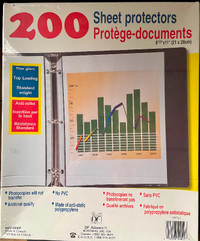 NEW 200 Archival Sheet Protectors $20