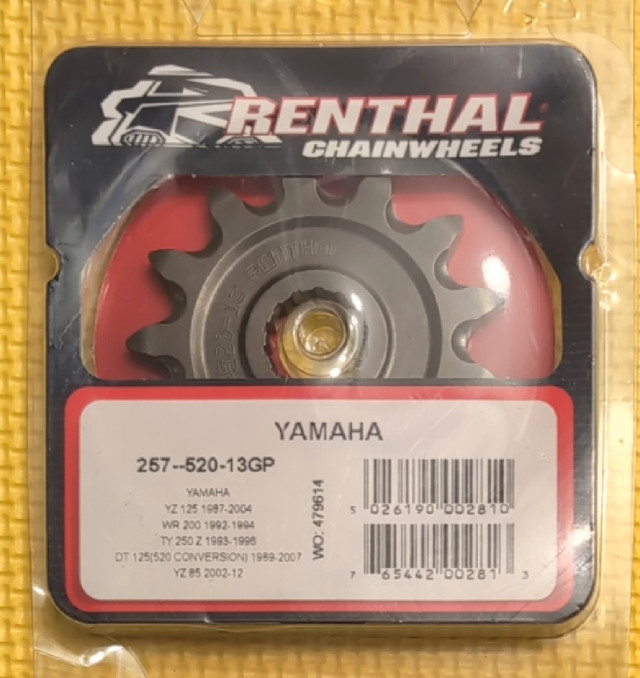 Renthal 257--520-13GP Steel Front Sprocket 13T in Motorcycle Parts & Accessories in City of Toronto