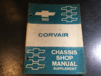 1969 Corvair Manual 10537 Monza Sport Coupe 10567 Convertible