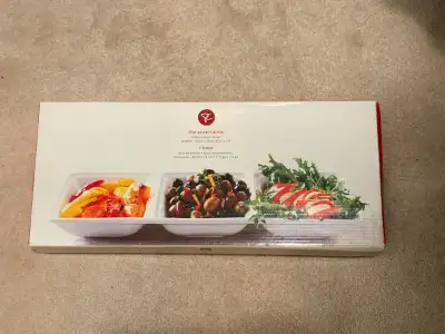 NEW 3 Section Ceramic Serving Platter, View more