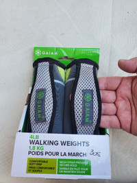 Walking weights Gaiam 4 lb new