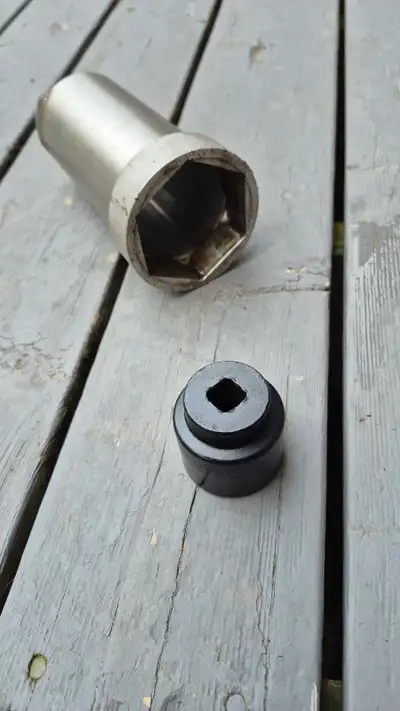 Mercruiser Bravo 3 prop sockets. For the large 2 13/16 and small 1 7/16 nuts. 1/2 drive. $50.00