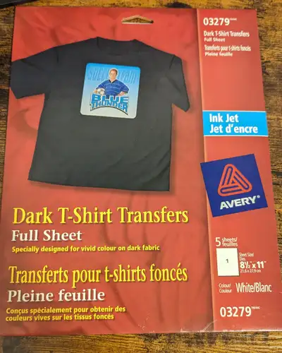 Dark T-Shirt Transfer Sheets (4 Unused Sheets Remaining), View more