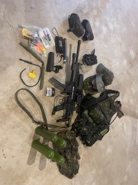 Paintball gun vest whole kit