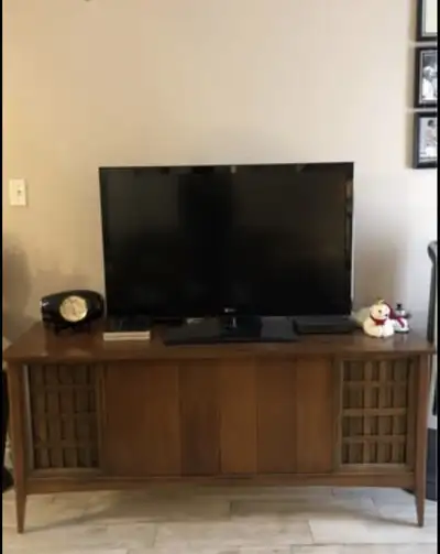 Tv stand with system player and cabinet $375.  located west sid, View more
