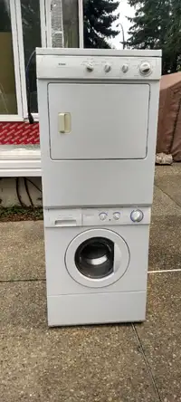 Great washer dryer set for sale to use stacking or side by side