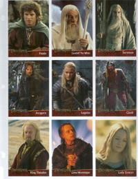 162 trading cards,Lord of the rings COMPLETE UPDATED Two Towers