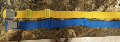 Dive belts with weight retainers, View more