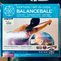 Gaiam 55 cm Total Body Balanceball Kit in Purple