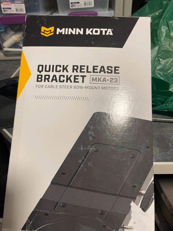 New Minn Kota MKA23 Quick Release Elec. Trolling Motor Bracket Boat