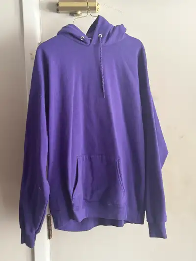 purple Hanes pull over sweater, View more