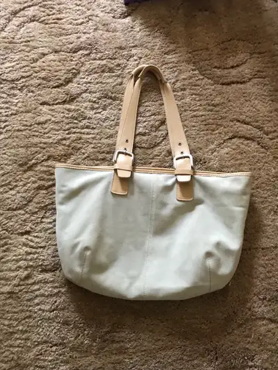 Vintage roots suede & leather tote, View more
