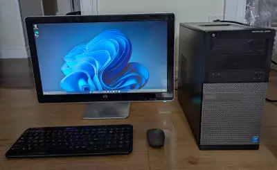 Computer PC Intel i5 Quad-core Monitor Windows 11 WiFi Ready, View more