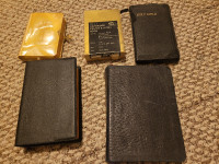 Small bible $10 Prayer books $10 each gold sides
